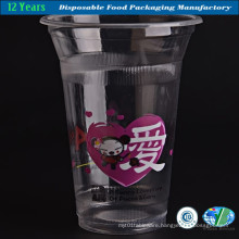 High-Quality of Transparent Plastic Cup with Lid